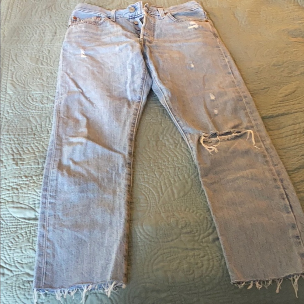Levi’s 501s light wash jeans